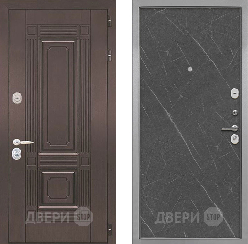 Входная металлическая Дверь Интекрон (INTECRON) Италия Гладкая Гранит лава оникс в Электростали