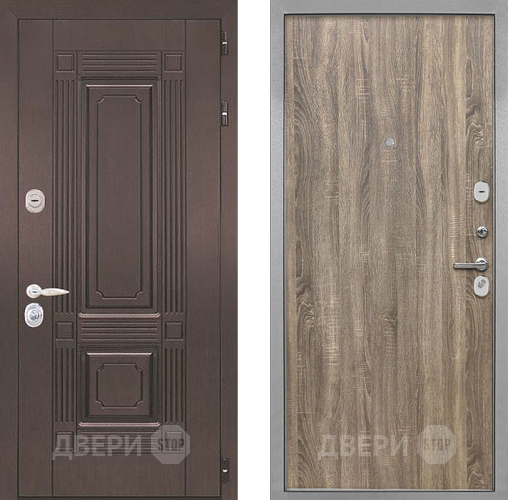Входная металлическая Дверь Интекрон (INTECRON) Италия Гладкая Дуб турин в Электростали