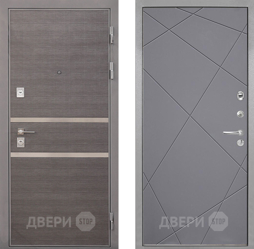 Дверь Интекрон (INTECRON) Неаполь Лучи-М Графит софт в Электростали