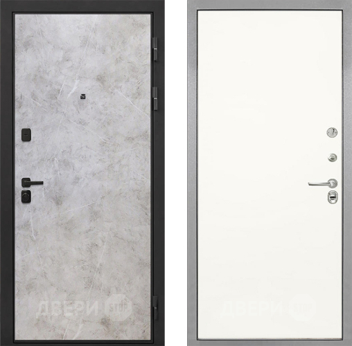 Дверь Интекрон (INTECRON) Профит Black Мрамор Светлый Гладкая Слоновая кость в Электростали