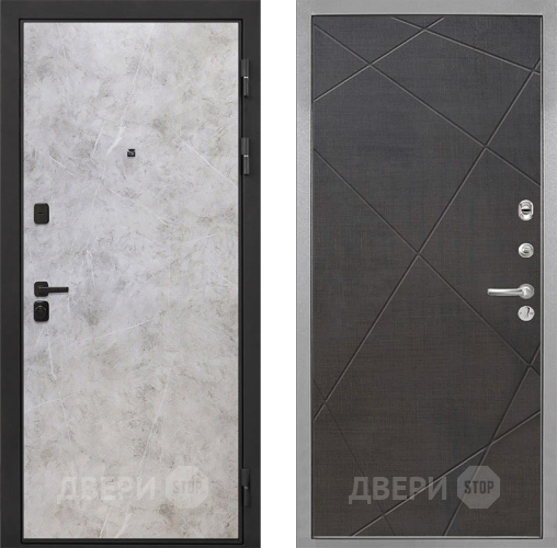 Входная металлическая Дверь Интекрон (INTECRON) Профит Black Мрамор Светлый Лучи-М Венге распил кофе в Электростали