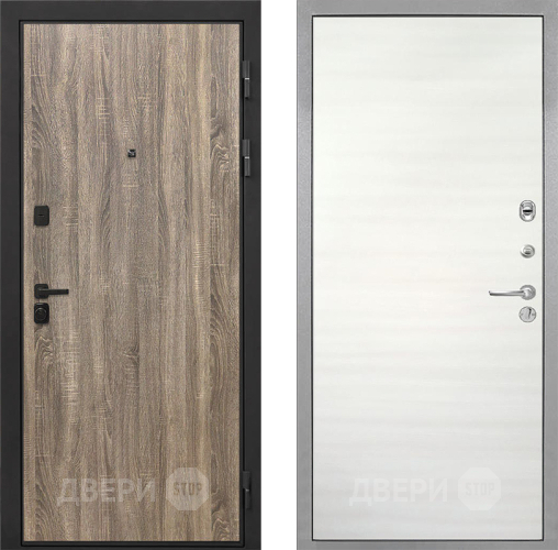 Дверь Интекрон (INTECRON) Профит Black Дуб Турин Гладкая Дуб сильвер поперечный в Электростали