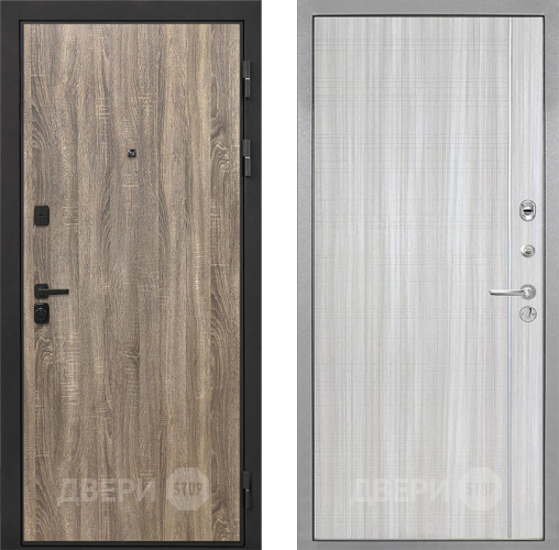 Дверь Интекрон (INTECRON) Профит Black Дуб Турин В-07 с молдингом Сандал белый в Электростали