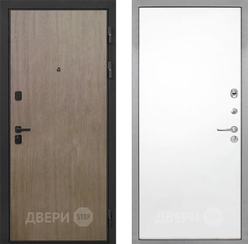 Входная металлическая Дверь Интекрон (INTECRON) Профит Black Венге Коричневый Гладкая Силк Сноу в Электростали