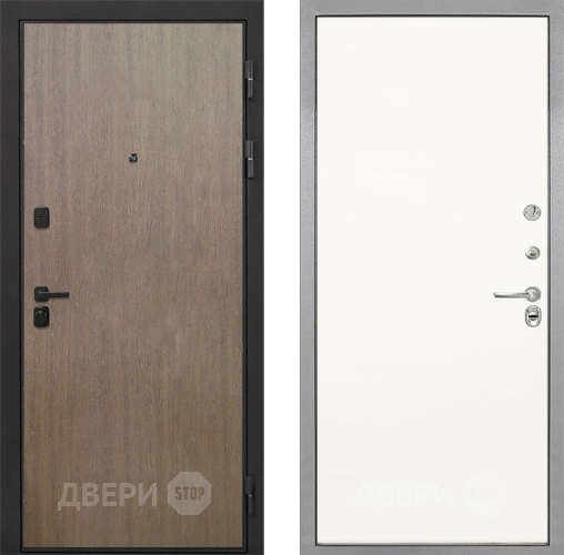 Входная металлическая Дверь Интекрон (INTECRON) Профит Black Венге Коричневый Гладкая Слоновая кость в Электростали