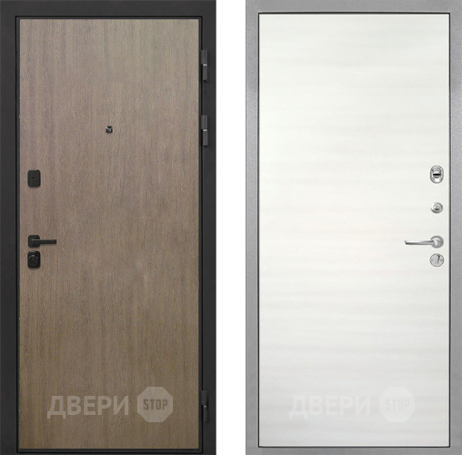 Входная металлическая Дверь Интекрон (INTECRON) Профит Black Венге Коричневый Гладкая Дуб сильвер поперечный в Электростали