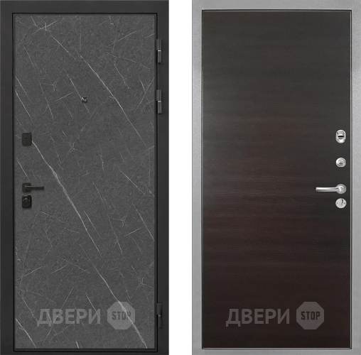 Дверь Интекрон (INTECRON) Профит Black Гранит Лава Оникс Гладкая Эковенге поперечный в Электростали