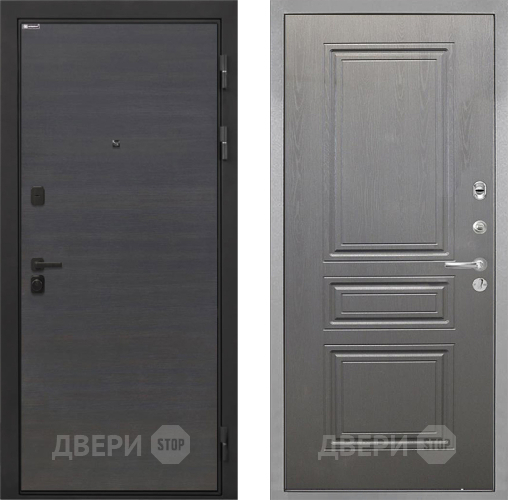Входная металлическая Дверь Интекрон (INTECRON) Профит Black Эковенге ФЛ-243 Графит вуд дуб в Электростали