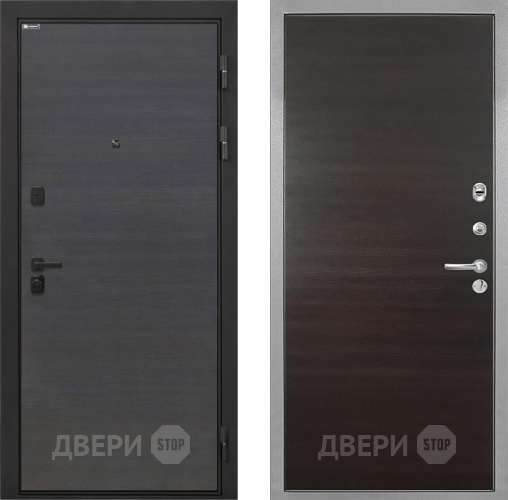 Входная металлическая Дверь Интекрон (INTECRON) Профит Black Эковенге Гладкая Эковенге поперечный в Электростали