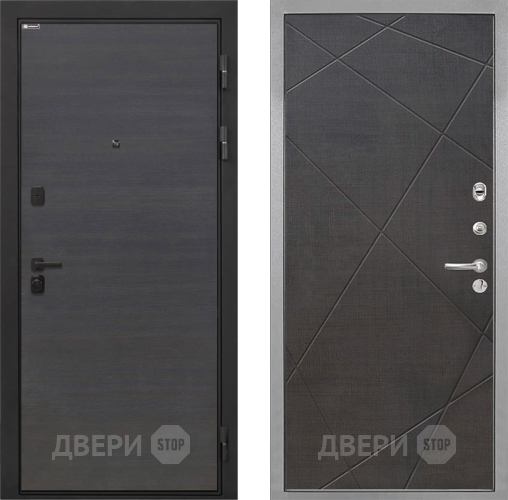 Входная металлическая Дверь Интекрон (INTECRON) Профит Black Эковенге Лучи-М Венге распил кофе в Электростали