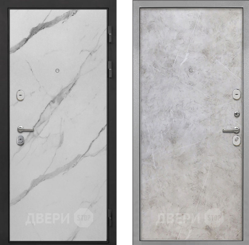 Входная металлическая Дверь Интекрон (INTECRON) Гектор Мрамор Арктик Гладкая Мрамор светлый в Электростали