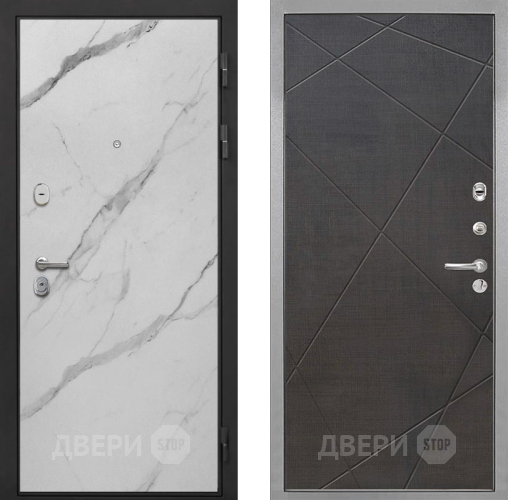 Входная металлическая Дверь Интекрон (INTECRON) Гектор Мрамор Арктик Лучи-М Венге распил кофе в Электростали