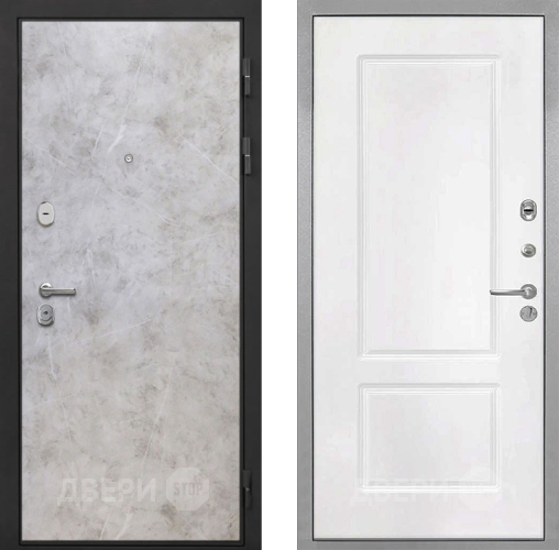 Дверь Интекрон (INTECRON) Гектор Мрамор Светлый КВ-2 Белый матовый в Электростали