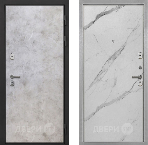 Входная металлическая Дверь Интекрон (INTECRON) Гектор Мрамор Светлый Гладкая Мрамор натуральный арктик в Электростали