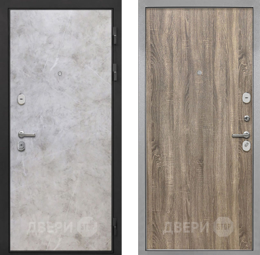Входная металлическая Дверь Интекрон (INTECRON) Гектор Мрамор Светлый Гладкая Дуб турин в Электростали