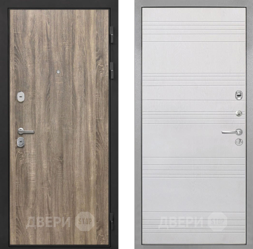 Входная металлическая Дверь Интекрон (INTECRON) Гектор Дуб Турин ФЛ-316 Белый ясень в Электростали