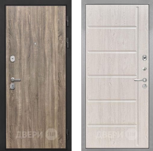 Входная металлическая Дверь Интекрон (INTECRON) Гектор Дуб Турин ФЛ-102 Сосна белая в Электростали