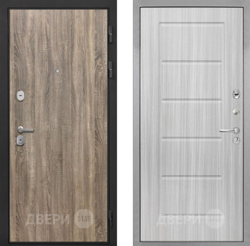 Входная металлическая Дверь Интекрон (INTECRON) Гектор Дуб Турин ФЛ-39 Сандал белый в Электростали