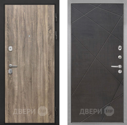 Входная металлическая Дверь Интекрон (INTECRON) Гектор Дуб Турин Лучи-М Венге распил кофе в Электростали