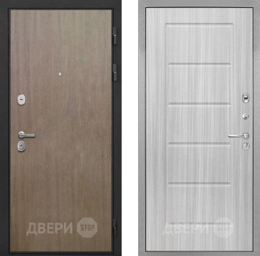 Входная металлическая Дверь Интекрон (INTECRON) Гектор Венге Коричневый ФЛ-39 Сандал белый в Электростали