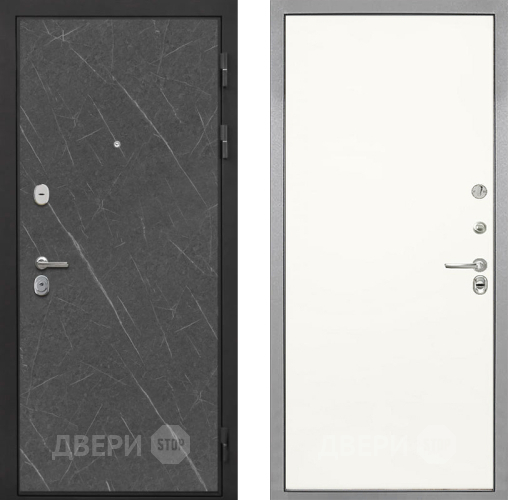 Входная металлическая Дверь Интекрон (INTECRON) Гектор Гранит Лава Оникс Гладкая Слоновая кость в Электростали