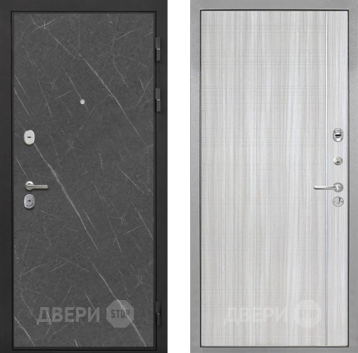 Входная металлическая Дверь Интекрон (INTECRON) Гектор Гранит Лава Оникс В-07 с молдингом Сандал белый в Электростали