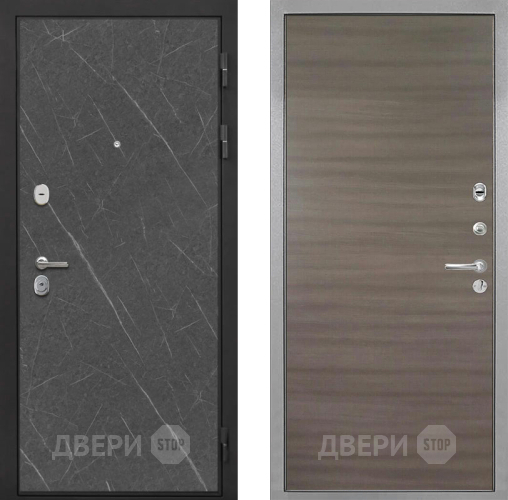Входная металлическая Дверь Интекрон (INTECRON) Гектор Гранит Лава Оникс Гладкая Дуб тоскано поперечный в Электростали