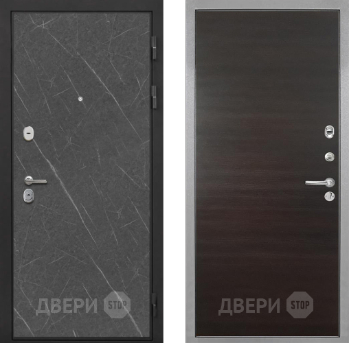 Входная металлическая Дверь Интекрон (INTECRON) Гектор Гранит Лава Оникс Гладкая Эковенге поперечный в Электростали