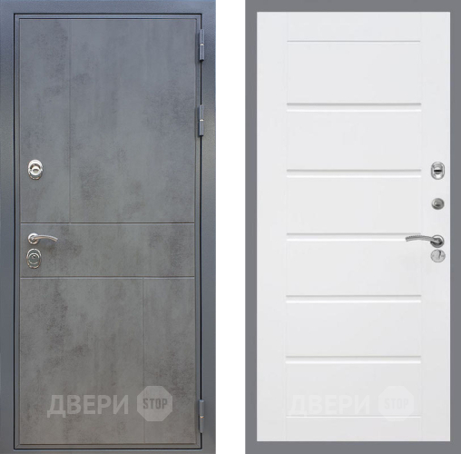 Входная металлическая Дверь Рекс (REX) ФЛ-290 Сити Белый ясень в Электростали