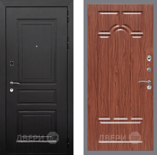 Входная металлическая Дверь Рекс (REX) 6 Венге FL-58 орех тисненый в Электростали