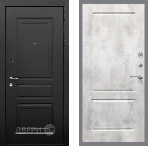 Входная металлическая Дверь Рекс (REX) 6 Венге FL-117 Бетон светлый в Электростали