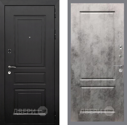 Входная металлическая Дверь Рекс (REX) 6 Венге FL-117 Бетон темный в Электростали