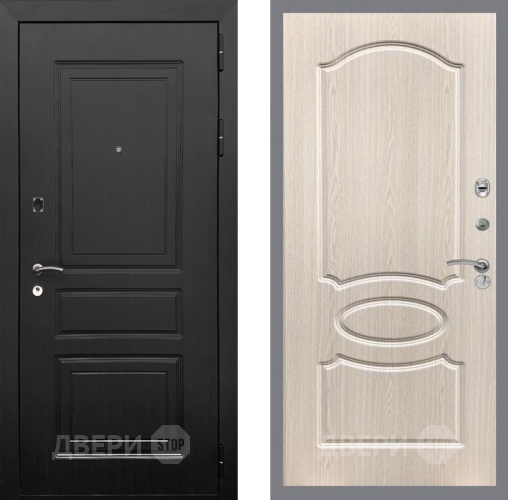 Входная металлическая Дверь Рекс (REX) 6 Венге FL-128 Беленый дуб в Электростали