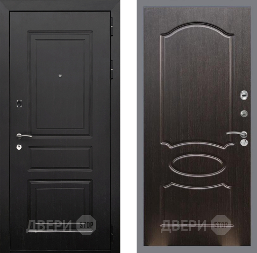 Входная металлическая Дверь Рекс (REX) 6 Венге FL-128 Венге светлый в Электростали