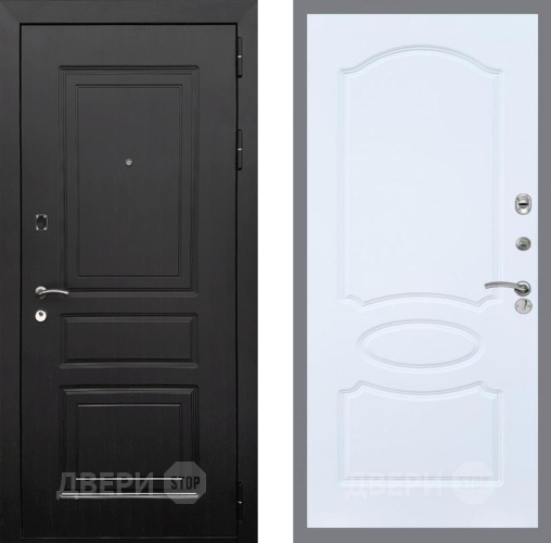 Входная металлическая Дверь Рекс (REX) 6 Венге FL-128 Силк Сноу в Электростали