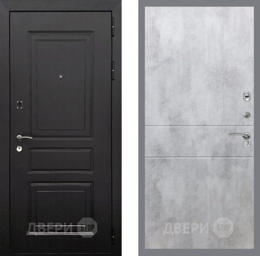 Входная металлическая Дверь Рекс (REX) 6 Венге FL-290 Бетон светлый в Электростали