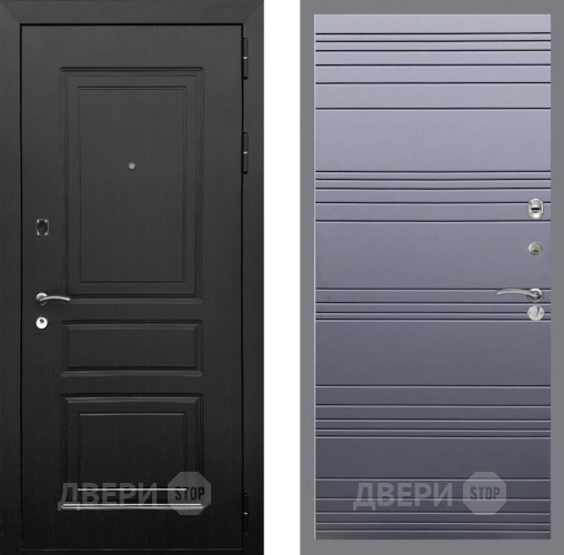 Входная металлическая Дверь Рекс (REX) 6 Венге Line Силк титан в Электростали