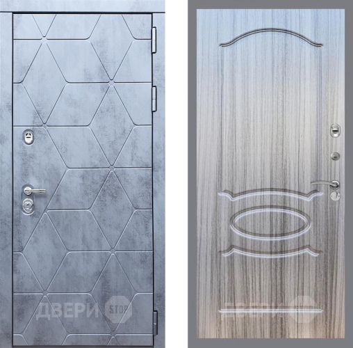 Входная металлическая Дверь Рекс (REX) 28 FL-128 Сандал грей в Электростали