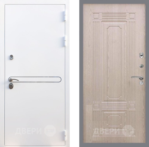 Входная металлическая Дверь Рекс (REX) 27 FL-2 Беленый дуб в Электростали