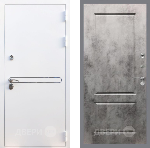 Входная металлическая Дверь Рекс (REX) 27 FL-117 Бетон темный в Электростали