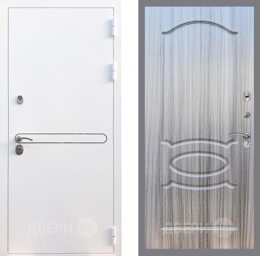 Входная металлическая Дверь Рекс (REX) 27 FL-128 Сандал грей в Электростали