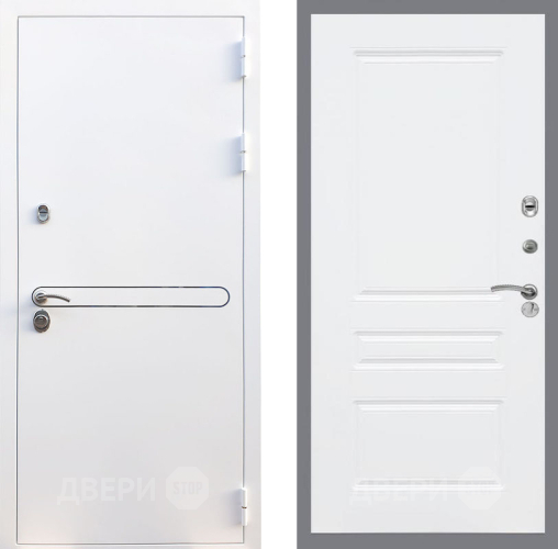 Входная металлическая Дверь Рекс (REX) 27 FL-243 Силк Сноу в Электростали