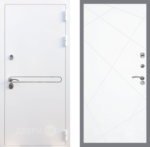 Входная металлическая Дверь Рекс (REX) 27 FL-291 Силк Сноу в Электростали