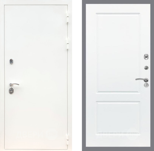 Входная металлическая Дверь Рекс (REX) 5 Белая Шагрень FL-117 Силк Сноу в Электростали