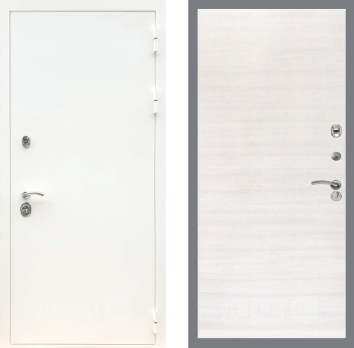 Входная металлическая Дверь Рекс (REX) 5 Белая Шагрень GL Акация в Электростали