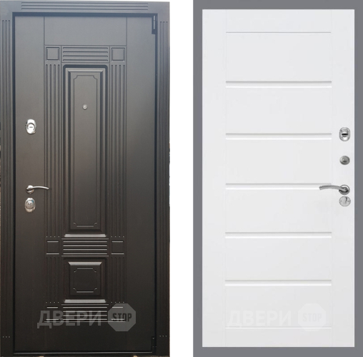 Входная металлическая Дверь Рекс (REX) 9 Сити Белый ясень в Электростали