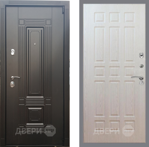 Входная металлическая Дверь Рекс (REX) 9 FL-33 Беленый дуб в Электростали