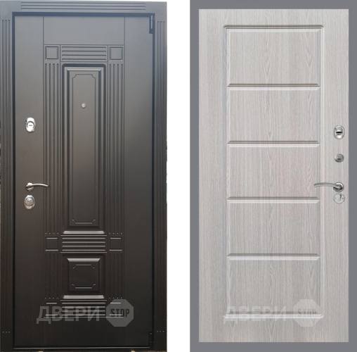 Входная металлическая Дверь Рекс (REX) 9 FL-39 Беленый дуб в Электростали