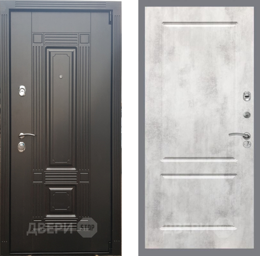 Входная металлическая Дверь Рекс (REX) 9 FL-117 Бетон светлый в Электростали