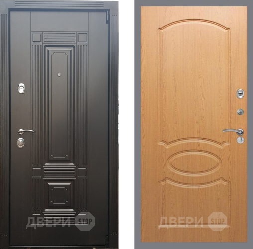 Входная металлическая Дверь Рекс (REX) 9 FL-128 Дуб в Электростали